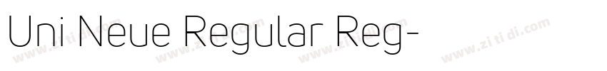 Uni Neue Regular Reg字体转换